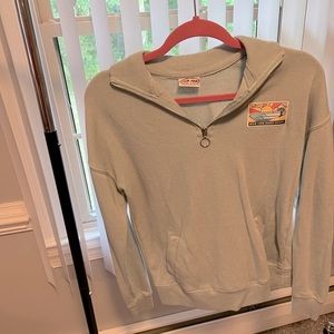 3/4 zip Ron jon sweatshirt